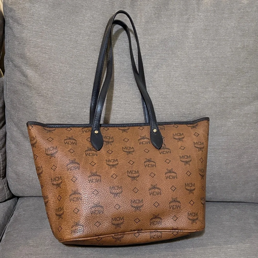 MCM Visetos Brown  Tote